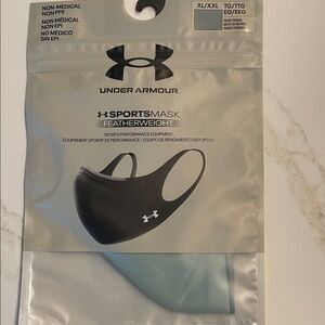 Under Armour LOT OF 8, NWT, Unisex, Sport Masks, Size XL/XXL,  6 black & 2 teal